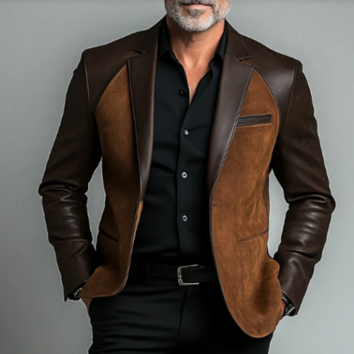 Men | Suede Leather Blazer