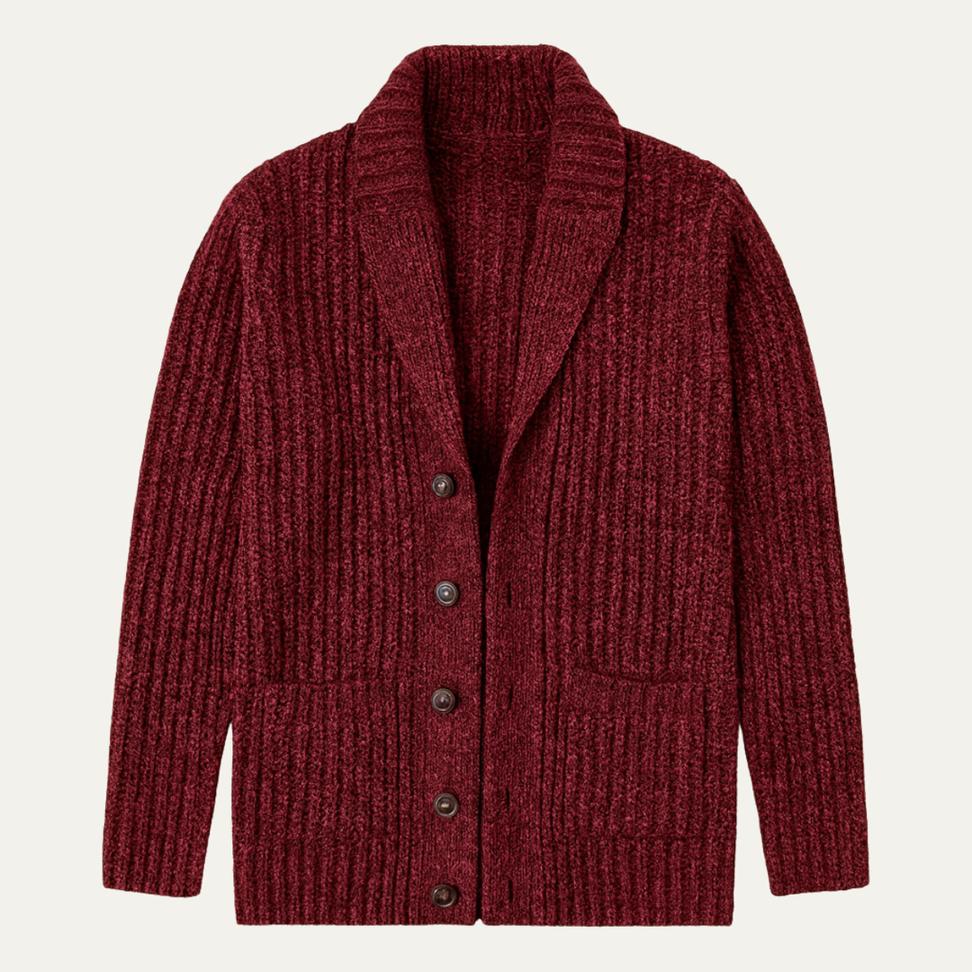 Men | Knit Shawl Collar Cardigan