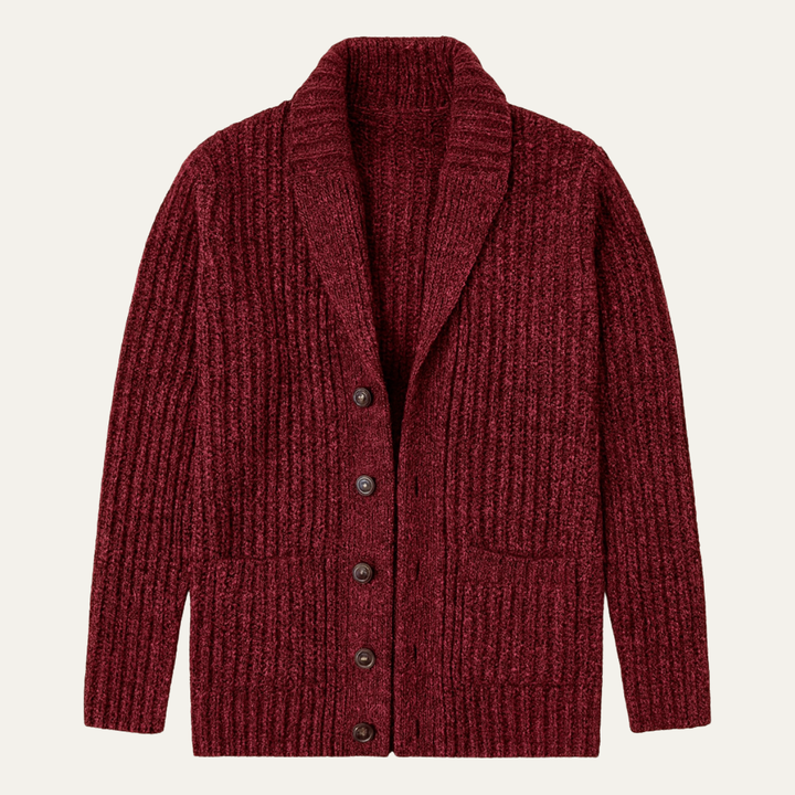 Men | Knit Shawl Collar Cardigan