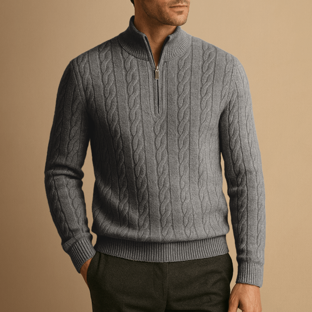 Men Cable-Knit Jumper