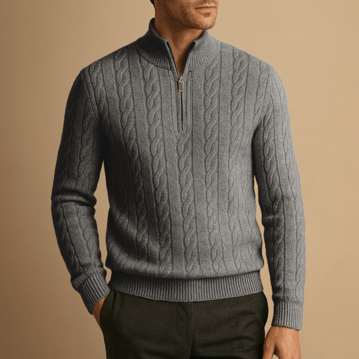 Men Cable-Knit Jumper