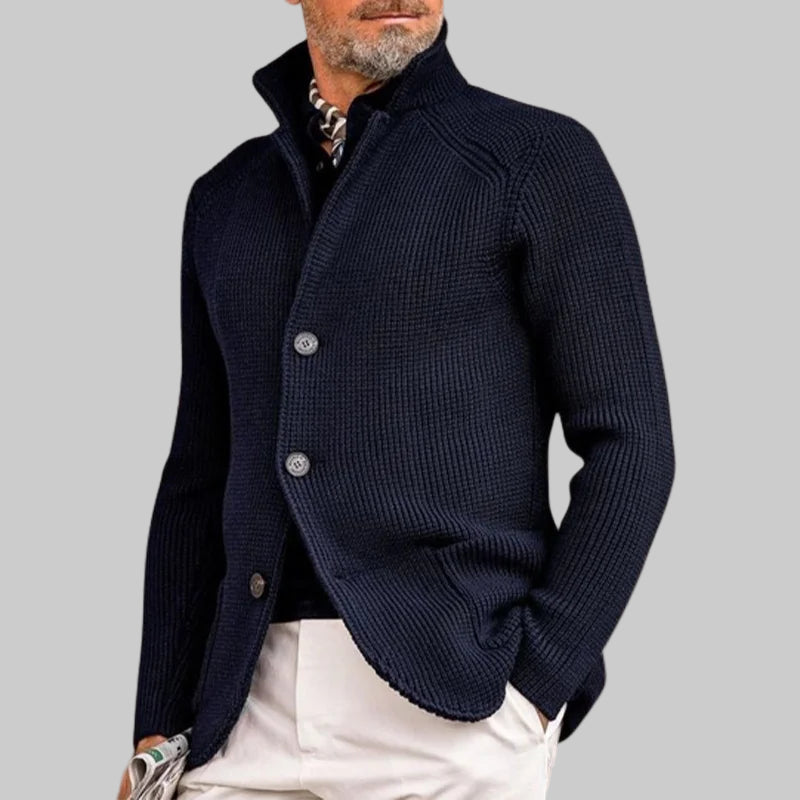 Men | Button-up cardigan with high collar