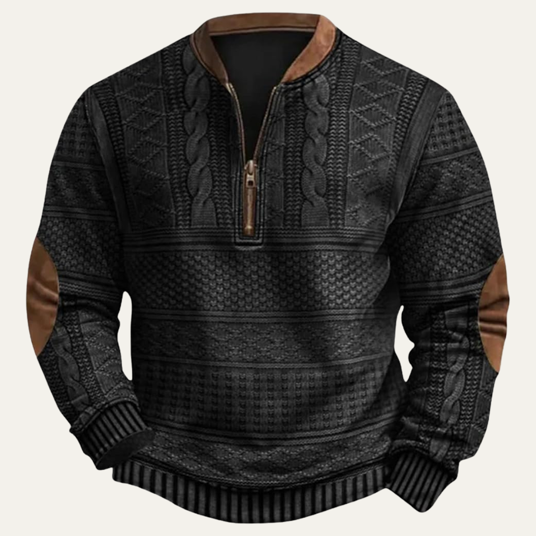 Men | Half-zip Patterned Sweater