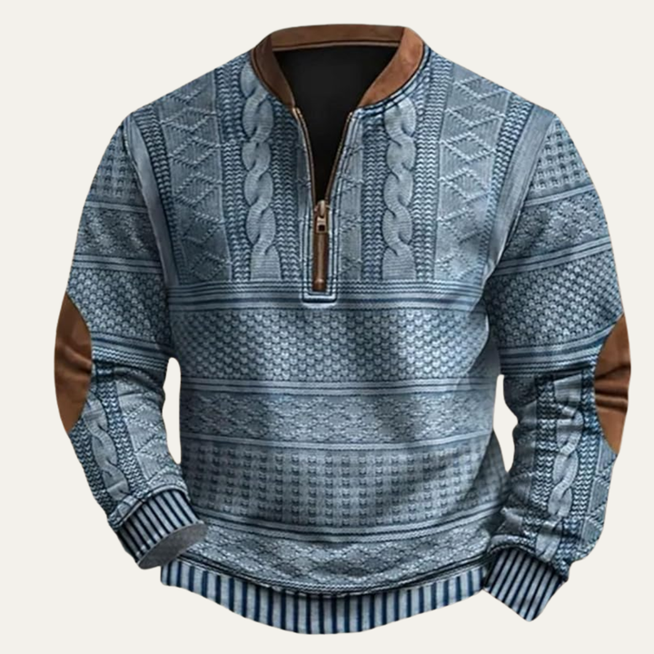 Men | Half-zip Patterned Sweater