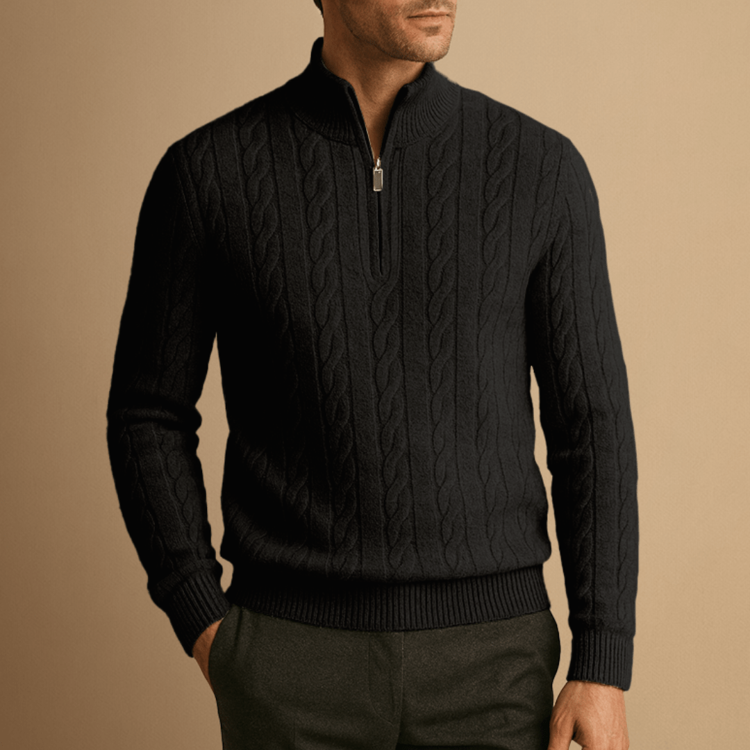 Men Cable-Knit Jumper