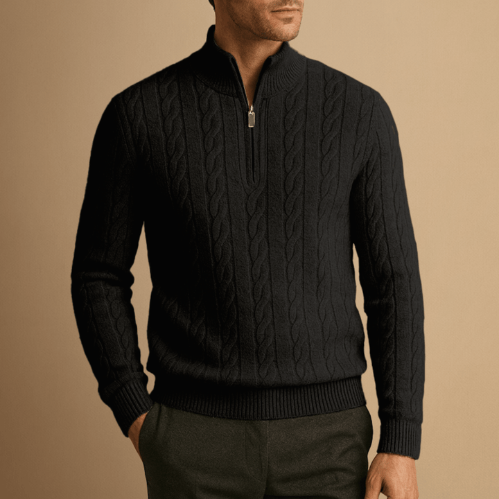 Men Cable-Knit Jumper