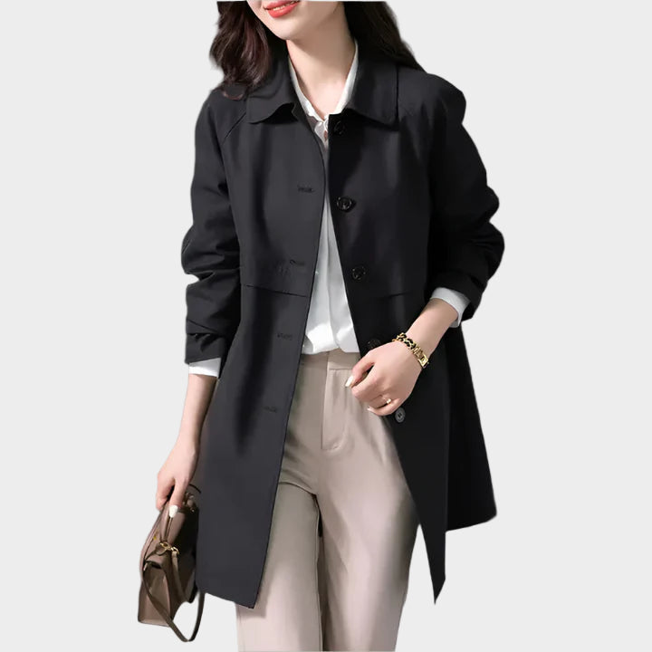 Women | Mid-length buttoned coat
