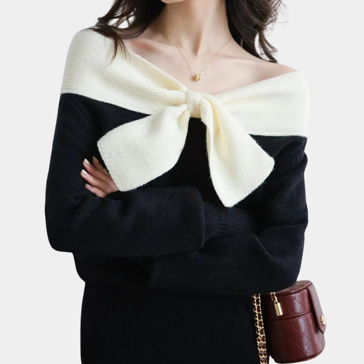 Women | Off-shoulder sweater with bow