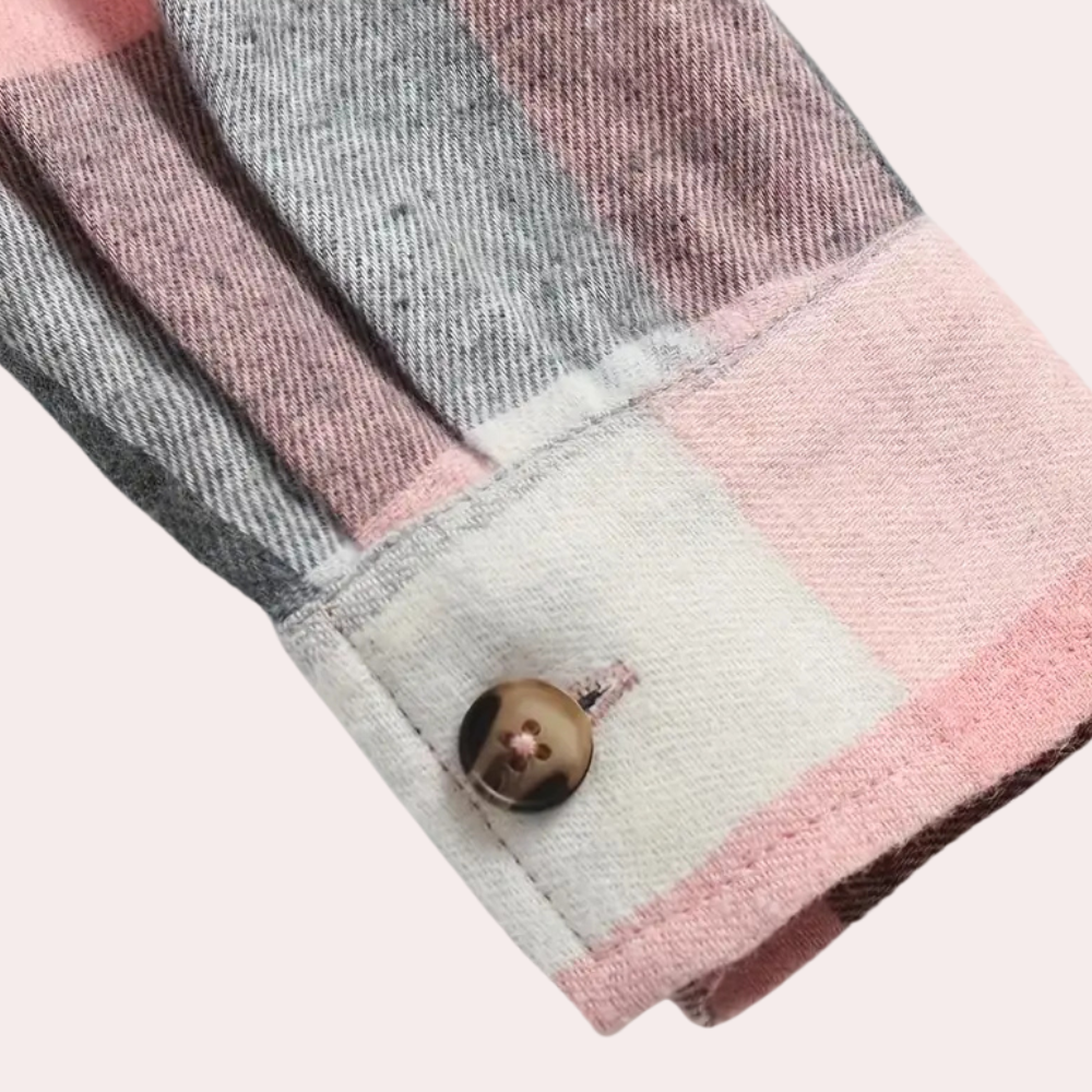 Women | Button-Down Checkered Top