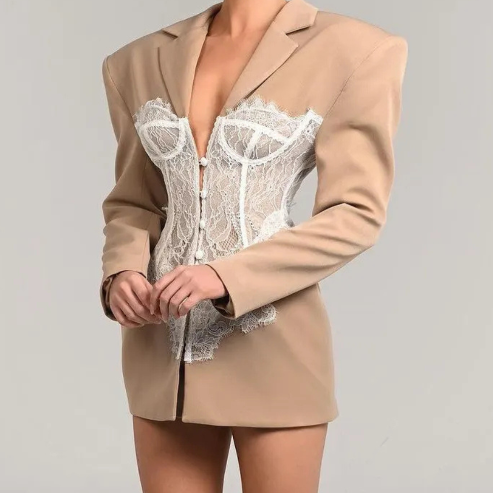 Women | Blazer jacket with corset