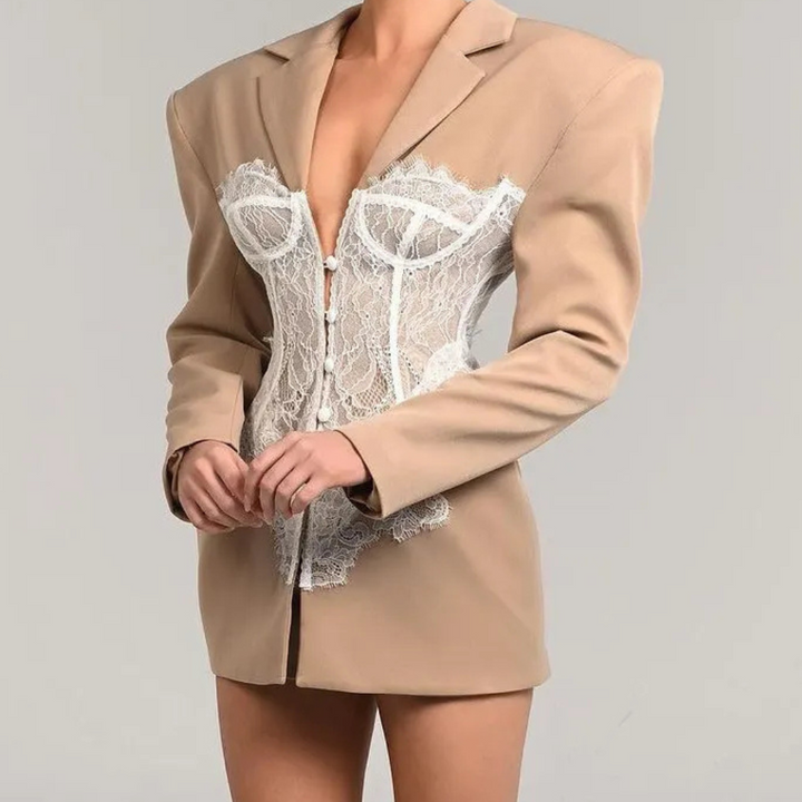 Women | Blazer jacket with corset