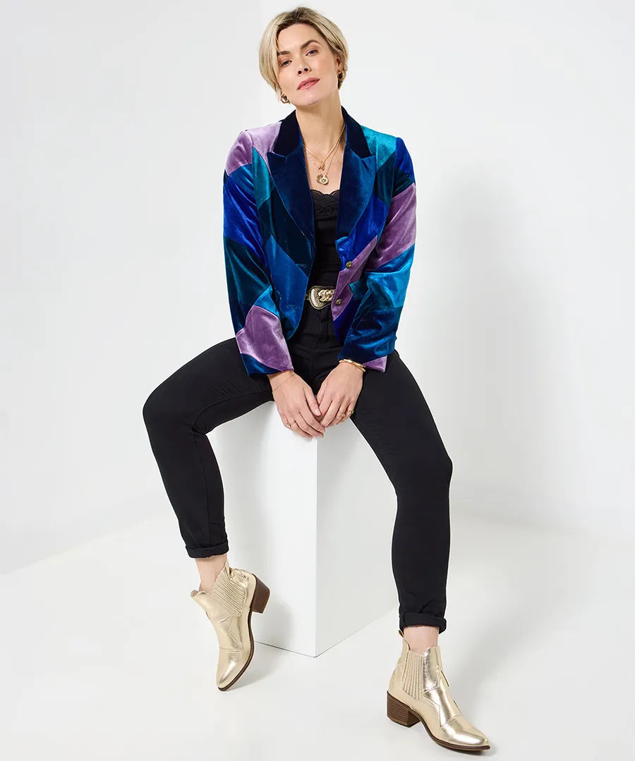 Women | Patchwork blazer jacket