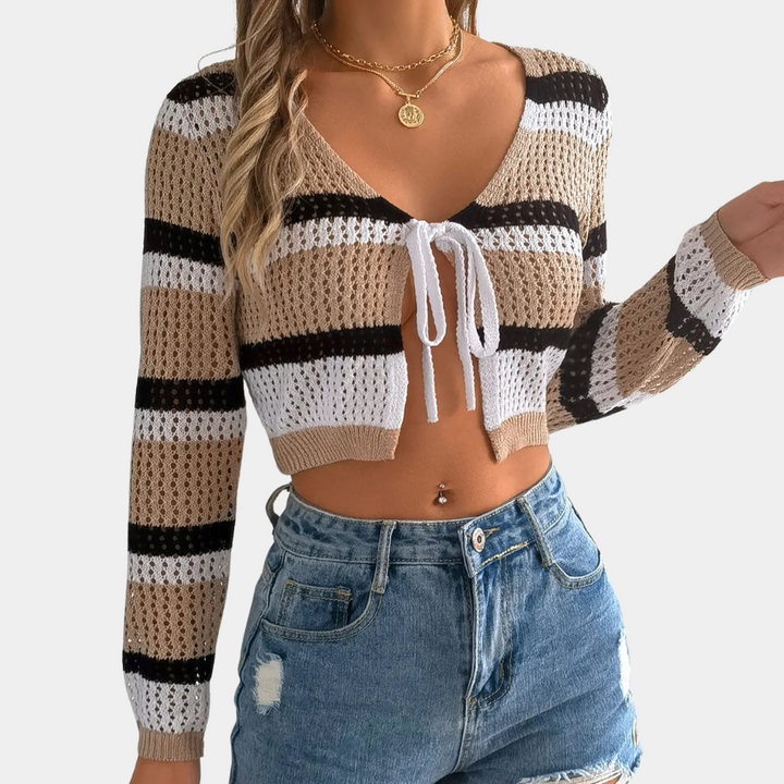 Women | Lace-up cardigan