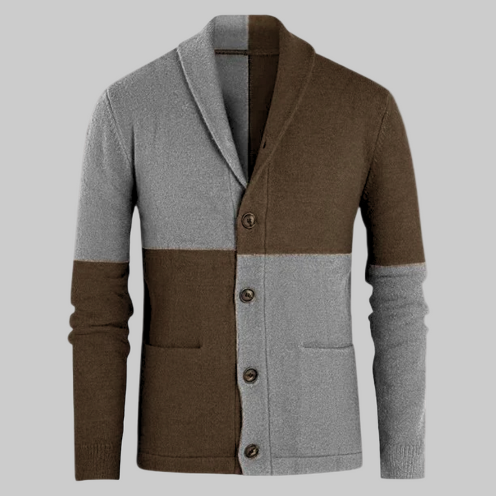 Men | Color block cardigan