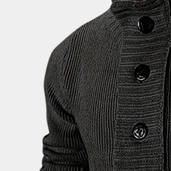 Men | High-necked button-up cardigan