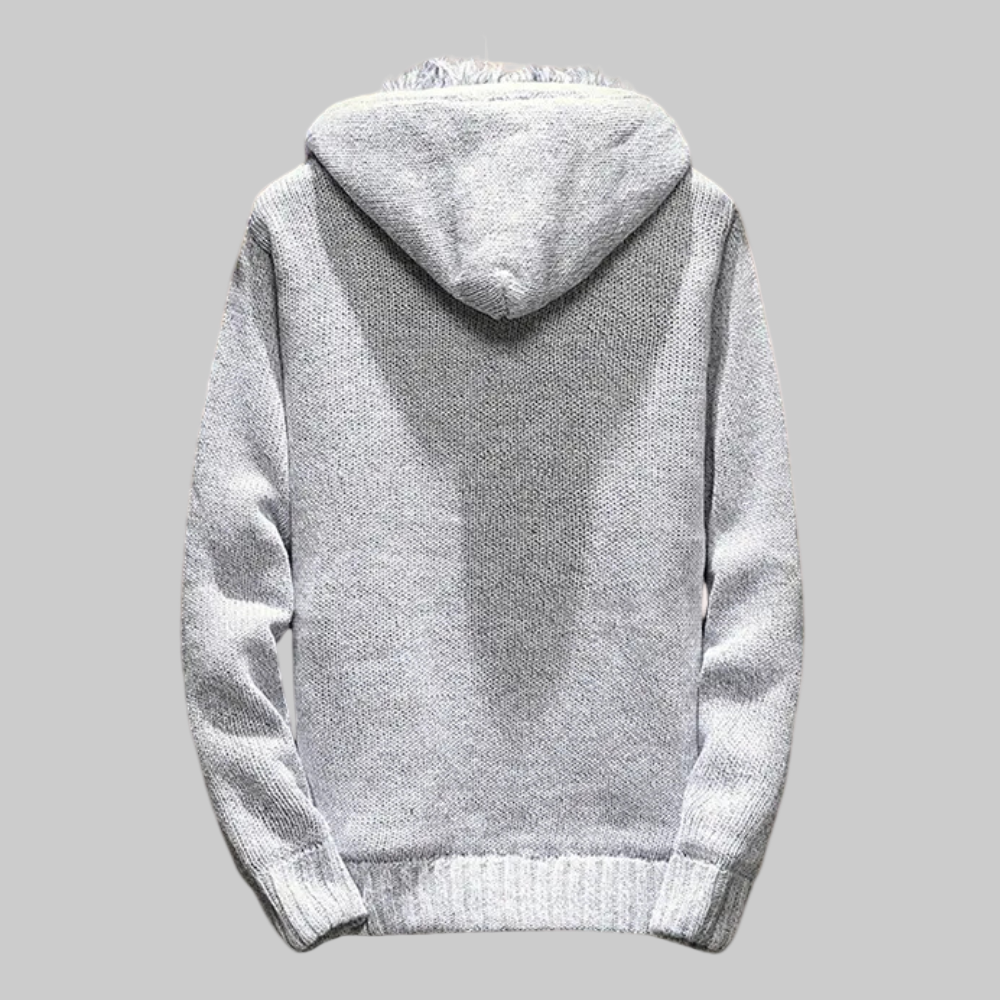 Men | Thick hooded cardigan