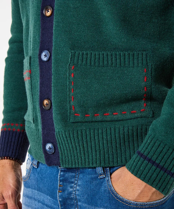 Men | Knitted cardigan with two pockets