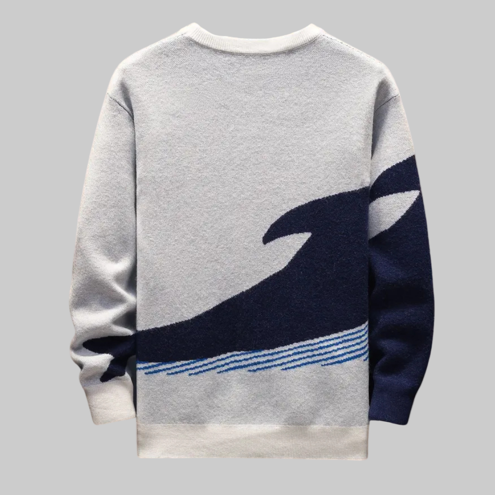 Men | Sweater with whale pattern