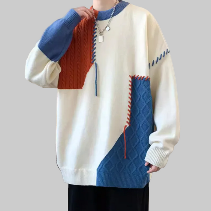 Men | Patchwork Pattern Sweater