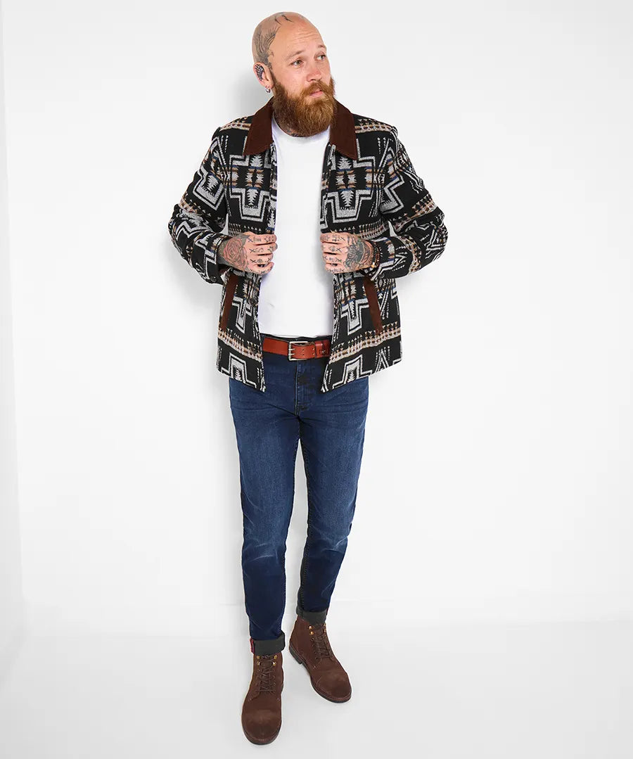 Men | Fold-down collar jacket