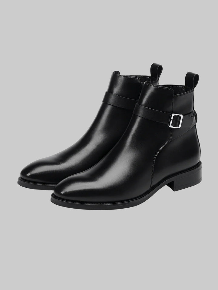 Men | Zippered boots with external buckle