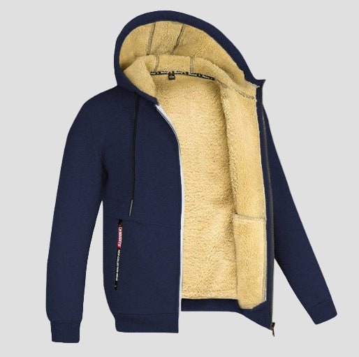 Men Winter Zip-up Hoodie