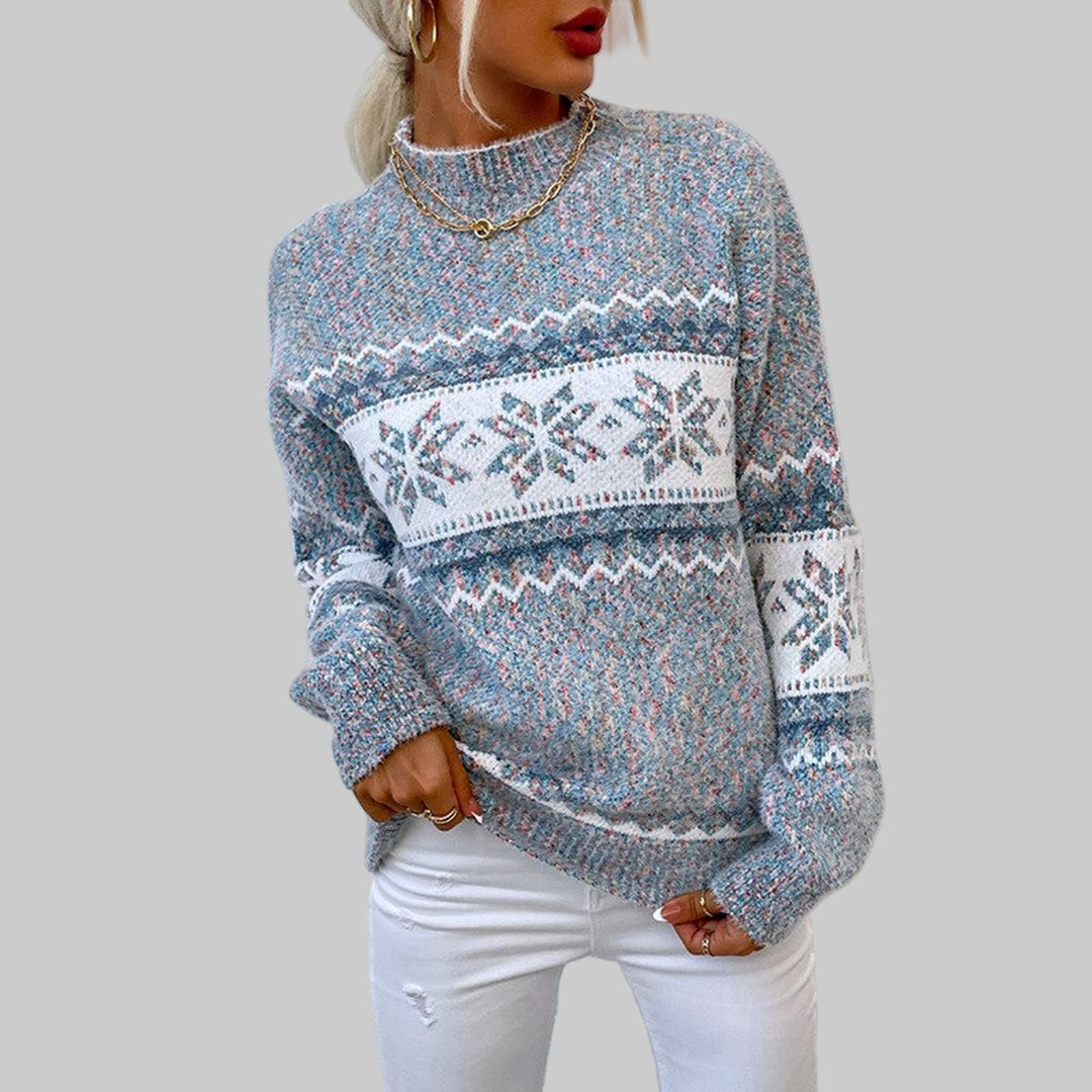 Women | Nordic sweater with snowflake pattern