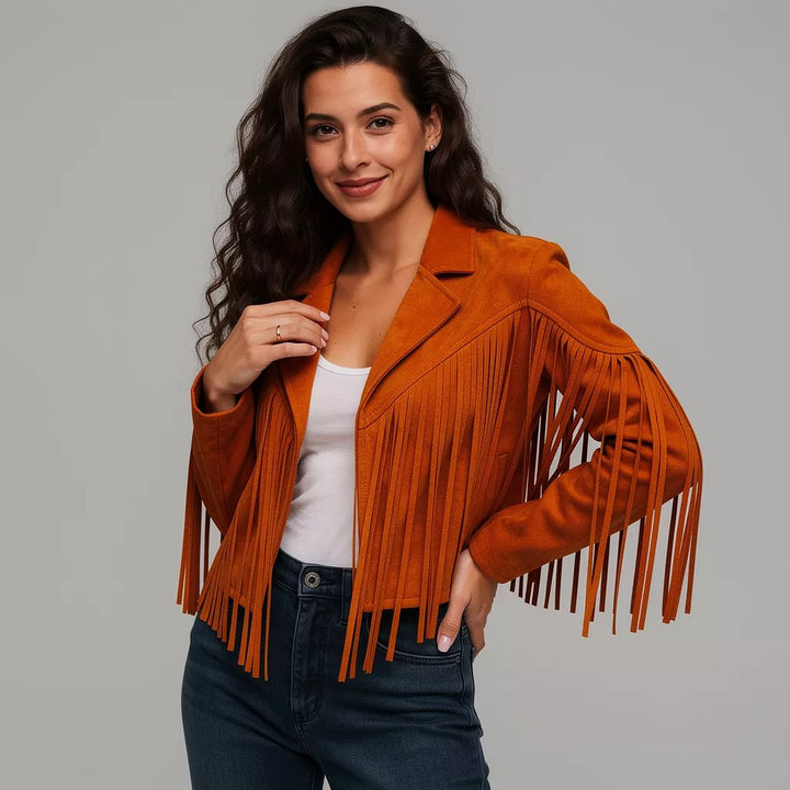 Women | Fringed Biker Jacket
