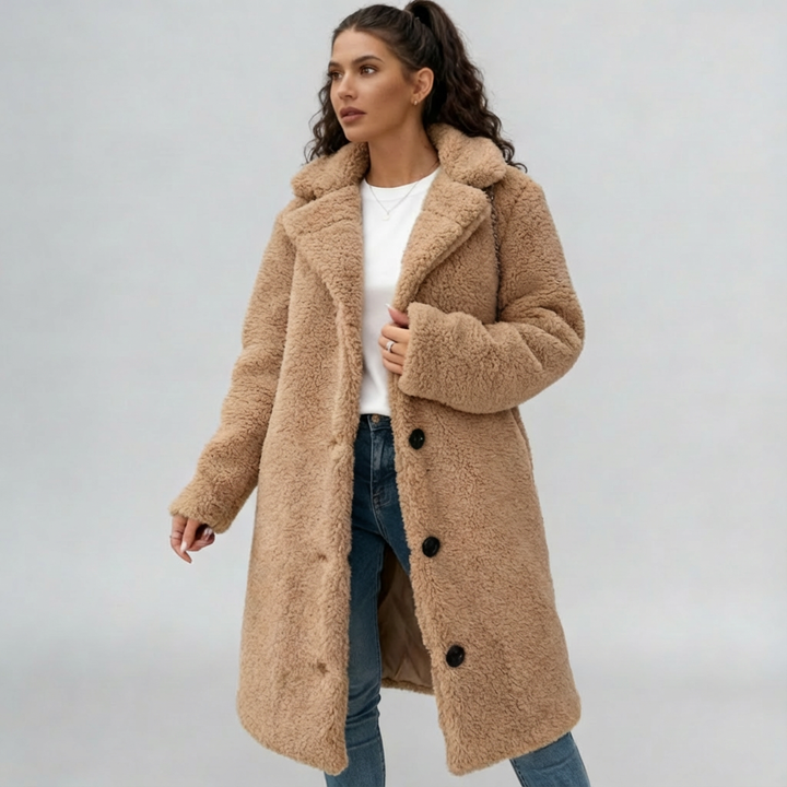 Women | Longline Faux-fur Coat