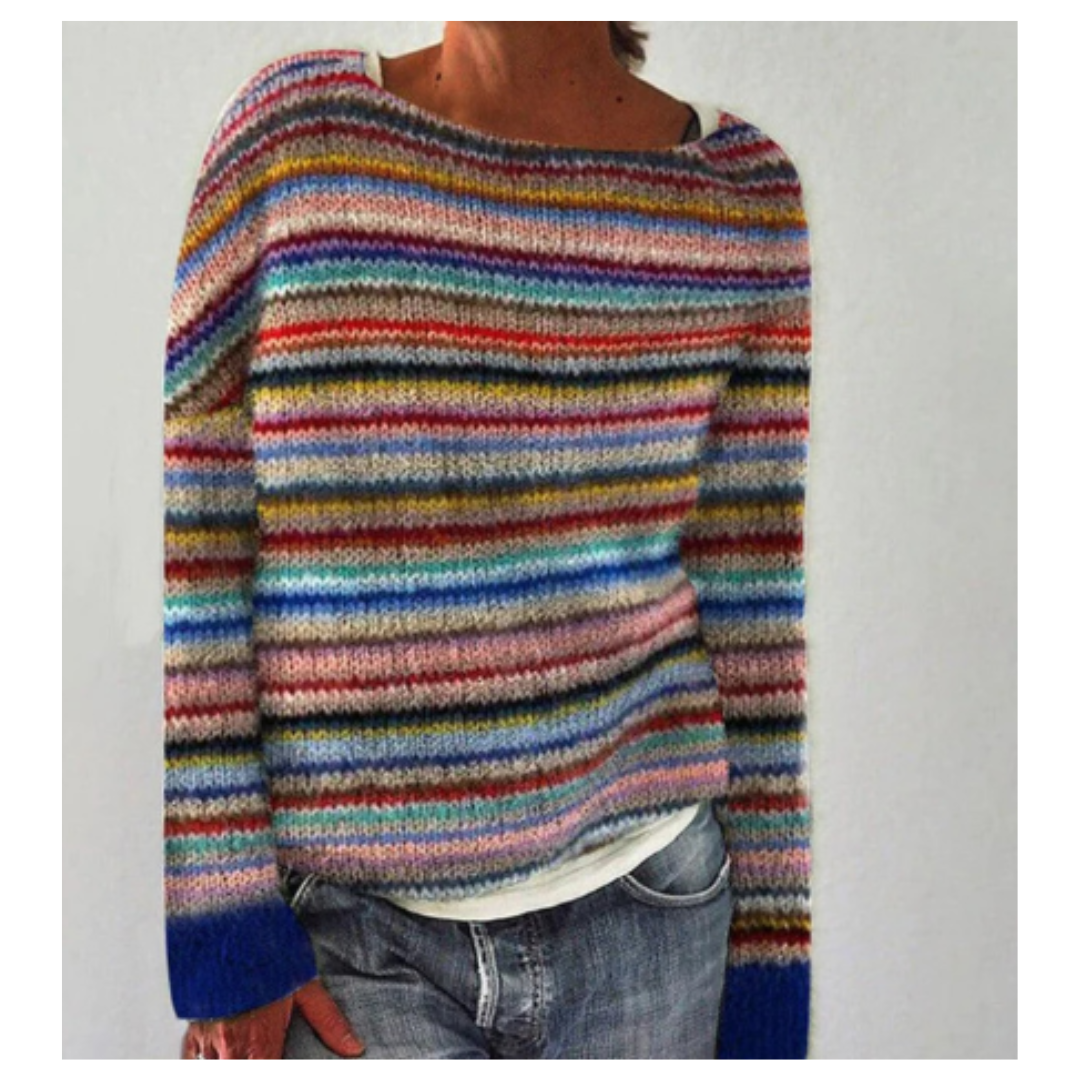 Women | Multicolor Striped Sweater