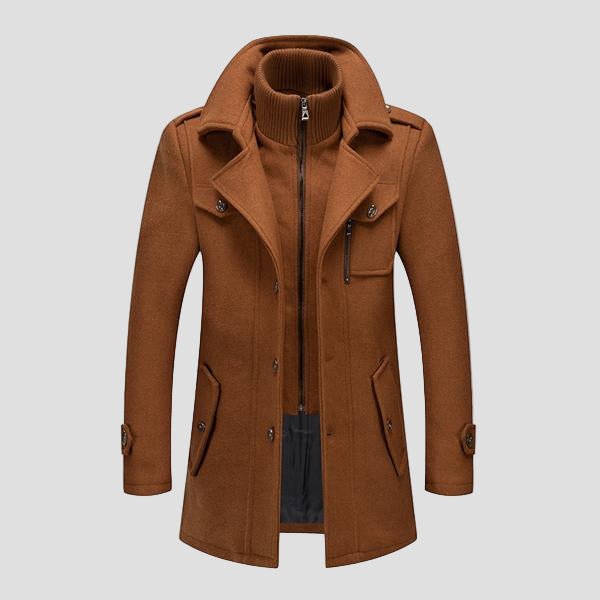 Men | Double-Collar Overcoat