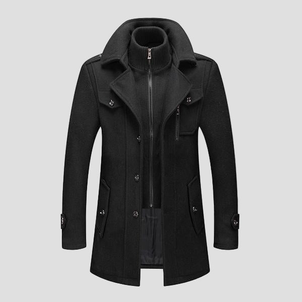 Men | Double-Collar Overcoat