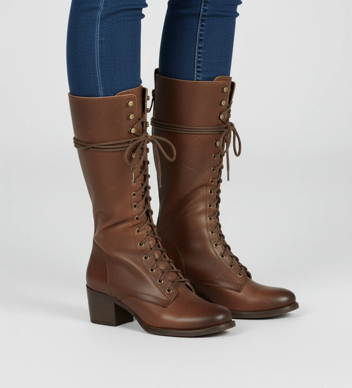 Women | Knee-high Lace-up Boots