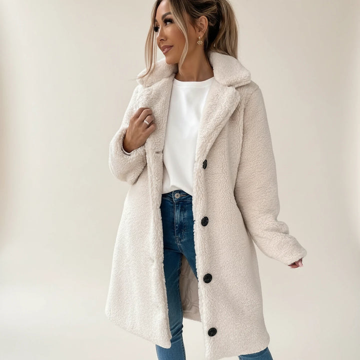 Women | Longline Faux-fur Coat