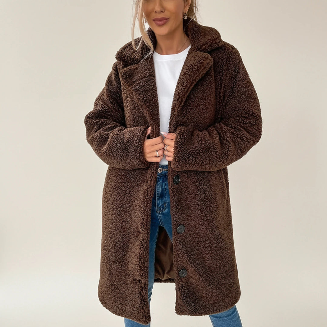 Women | Longline Faux-fur Coat